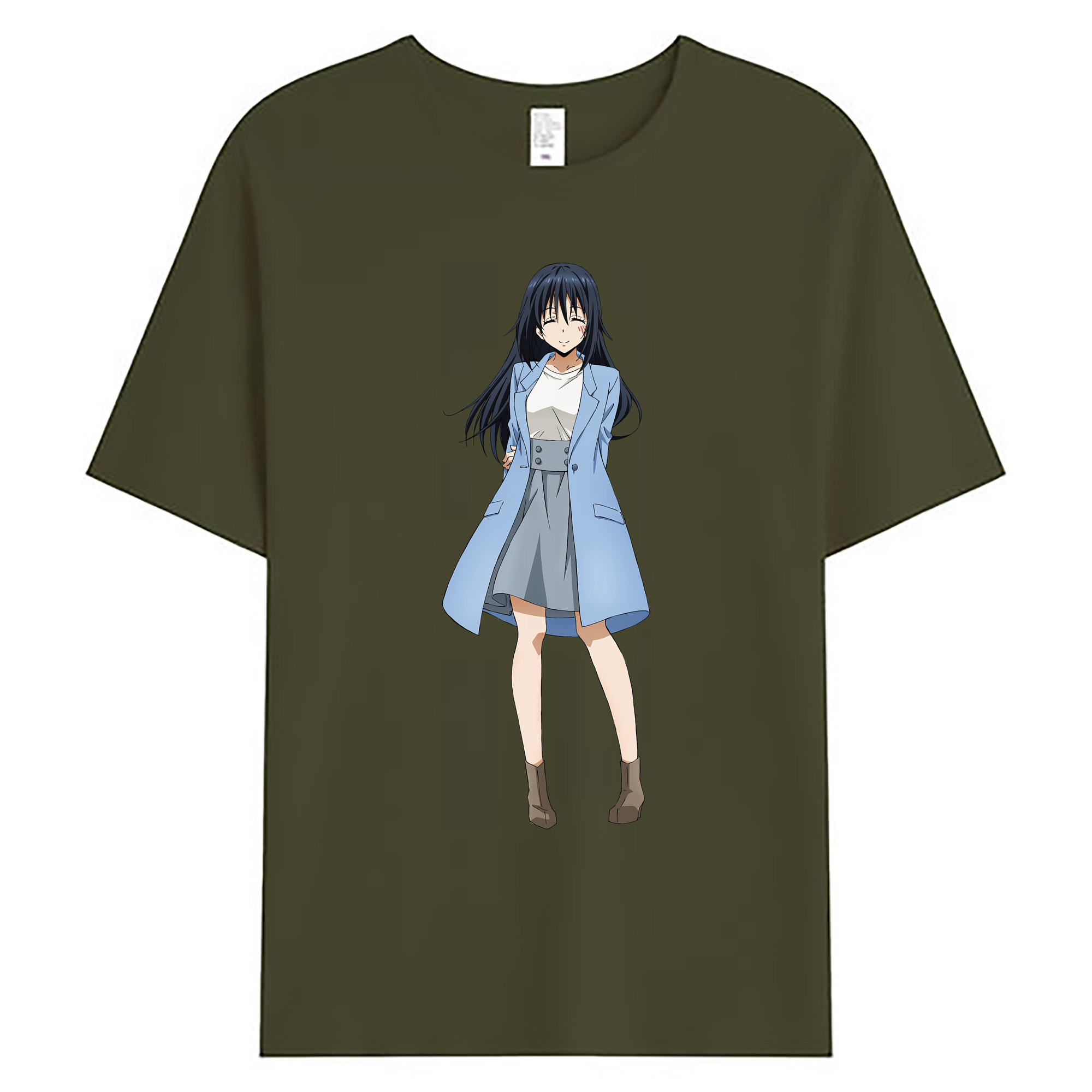 （画像用） 転スラ Regarding Reincarnated to Slime 綿100％ メンズ半袖Tシャツ｜肌触りやわらか＆通気性